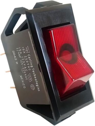 OCS Parts Bunn 12920.0000 Red Lighted On/Off Switch | Replacement On/Off 125V Rocker Switch for Home and Commercial Bunn Coffee Brewers and Warmers in Saudi Arabia