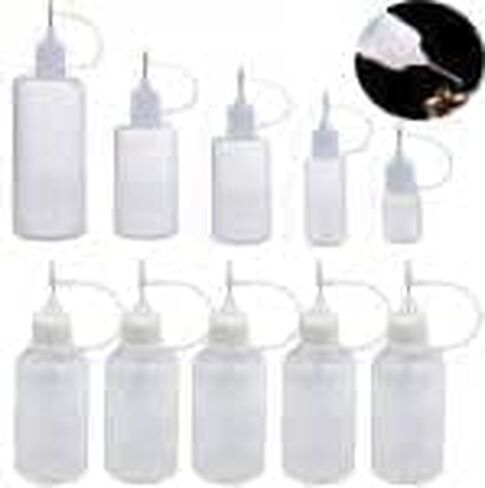 1Pc White Needle Tip Glue Bottles,Empty Dropper Plastic Bottles Needle Tip Squeezable Liquid Bottle, Refillable Squeeze Tip Applicator(30ml) Easy to Use,Used Repeatedly Lab Bottles and Jars in Saudi Arabia