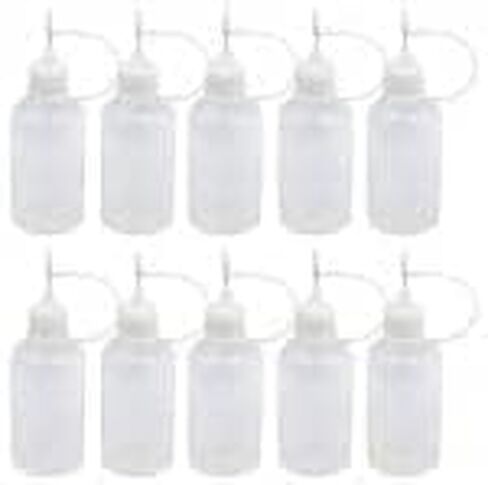 1Pc White Needle Tip Glue Bottles,Empty Dropper Plastic Bottles Needle Tip Squeezable Liquid Bottle, Refillable Squeeze Tip Applicator(30ml) Easy to Use,Used Repeatedly Lab Bottles and Jars in Saudi Arabia
