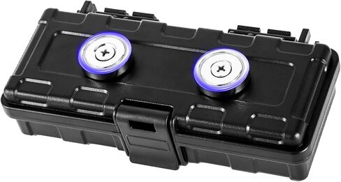 Magnetic Key Holder Under car, Hide-a-Key Box, Waterproof Outdoor Key Hider (Black) -Magnetic Key Box for Under Car Vehicles（5" x 3" x 1.4"） in Saudi Arabia