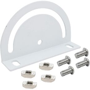 1 Set 4040 European Standard Series 180 Degree Cross Joint Plate Screws and Nuts,Semi-Circular Angle Adjustment Plate,Industrial Aluminum Profile Accessories