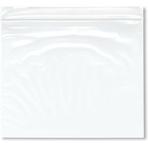 Plymor 6" x 5" (Pack of 100), 2 Mil Zipper Reclosable Plastic Bags
