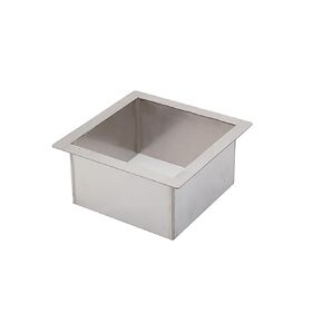 Drop-in Trash Chute - 304 Stainless Steel Square Built-in Countertop Waste Trash Grommet (220MM)