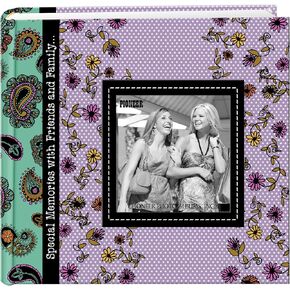 Pioneer Designer Raised Frame Cover Photo Album, Paisley