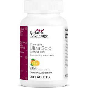 Bariatric Advantage - Chewable Ultra Solo Without Iron - Citrus - 30 Tablets (Pack of 1)