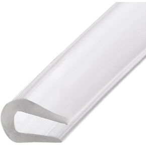 METALLIXITY Edge Trims (3M/9.84Feet) 1Pcs, PVC U-Seal Fits 0.5-1mm Edge Seal Strip - for Home Door Window Seals, Transparent
