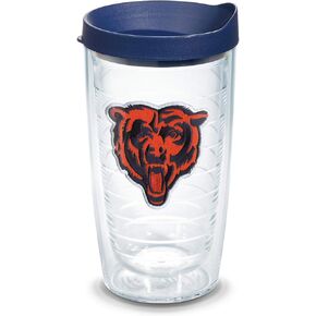 Tervis Made in USA Double Walled NFL Chicago Bears Insulated Tumbler Cup Keeps Drinks Cold & Hot, 16oz, Primary Logo