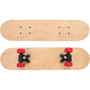 Blank Skateboard Decks Wooden Unfinished Skateboard Decks DIY Graffiti Skateboard Wood Embellishments for Pros Toy Light Brown