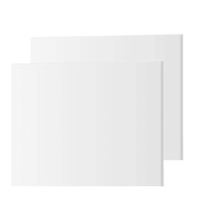 Expanded PVC Sheet – 2 Pack – Lightweight Rigid Foam – 3mm (1/8 Inch) – 12 x 12 Inches – White – Ideal for Signage, Displays, and Digital/Screen Printing