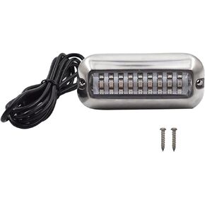 Blue 27 Underwater Mount Boat Marine Transom Lights 316 Stainless Steel Pontoon Lights