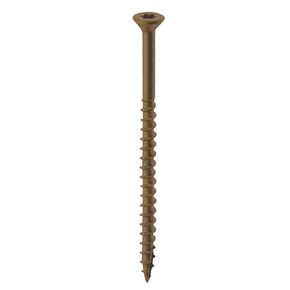 Nuvo Iron #10 Screw, 4", Torx Head, Brown, 150 Count