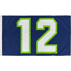 12TH Man Large 3X5FT Flag Seattle Football Banner Man Cave Dorm