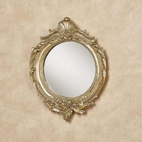 Touch of Class Fitzroy Accent Vintage Wall Mirror Antique Gold | Ornate Victorian Style Decor for Bedroom, Living Room, Hallway, Office | Antique Looking Circular Shape