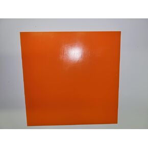 1/8" x 6" x 6" 80 A Durometer Polyurethane Sheet, Orange