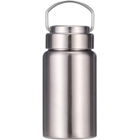 15/20/30/41/51 oz Water Bottle | 18/8 Metal Water Bottle | Non-insulated Single Wall Stainless Steel Water Bottle | Leakproof Water Bottle | Stainless Steel Water Bottles | Travel Water Bottle (15 oz)