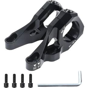Direct Mount Bike Stem 31.8mm Bar Clamp Mountain BikeLightweight One-Piece Construction Stem riser for Dual Crown Forks