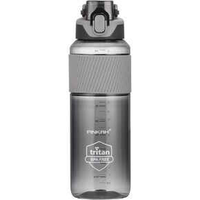 35oz Water Bottle with Handle & Removable Strainer, Gym Plastic Bottle Tritan BPA Free, Ideal for Outdoor Sport Workout, Dark Blue