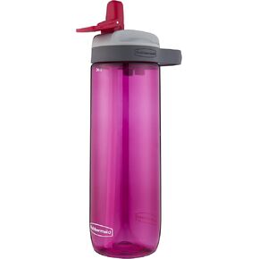 Rubbermaid Leak-Proof Sip Water Bottle, 24 oz, Aqua Waters