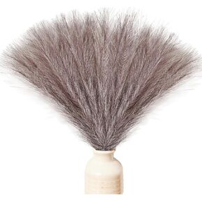 ONLY ART 20pcs Black Artificial Silk Pampas Grass 17" for Mother's Day Home Kitchen Wedding Party Special Event Spring Holiday Decorations