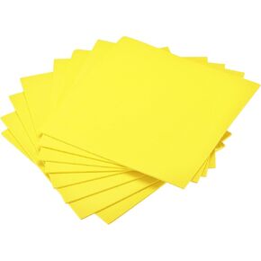 uxcell Yellow EVA Foam Sheets 10 x 10 Inch 3mm Thickness for Crafts DIY Projects, 8 Pcs