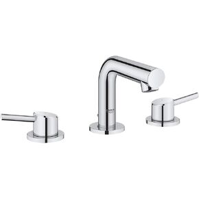 GROHE 20572GN1 Concetto, 8-inch Widespread 2-Handle S-Size Bathroom Faucet 1.2 GPM, Brushed Cool Sunrise (Brushed Gold)