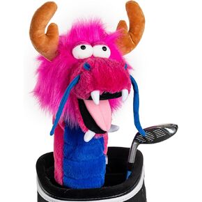 Daphne’s Pink Dragon Driver Headcover | Premium Driver Headcovers | Funny Golf Club Covers | Stylish Protection for Your Clubs | Men's Golf Gear | Driver Headcover for Men and Women