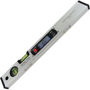 360° Digital Long Level Inclinometer Angle Finder Ruler Protractor 42cm with Magnets/Backlight/Vertical & Horizontal Spirit Bubble for Construction Carpenter Craftsman Renovation Home Professional