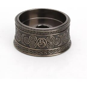 Veronese Design 2 3/8" Tall Celtic Knot Triple Moon Goddess Sigil Votive Candle Holder