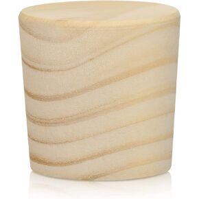 Weysat Wine Barrel Plug Stopper Whiskey Barrel Bung Hole Plug Wooden Bourbon Barrel Bungs Pine Cask Keg Bung Plug for Wine Barrel Whiskey Barrel Beer Bottle Crafts, 2 Inch(2 Pcs)