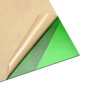 uxcell 2pcs Dark Green Clear Cast Acrylic Sheet,12" x 12",3mm Thick,Plastic PMMA Acrylic Board for Signs Display Projects,Craft