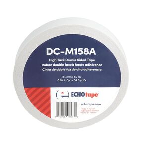 ECHOtape DC-M158A Clear Double Sided Polyester Tape for General Purpose Mounting and Bonding | Thin Double Sided Tape for Everyday Use | High Tack Adhesive Tape | 2 Sided Tape, 0.94 in x 54.6 yds