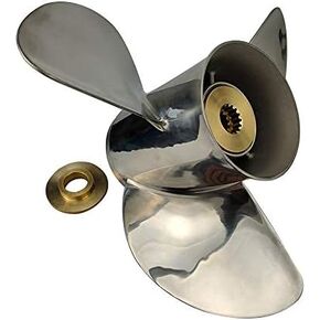 13 Tooth Stainless Steel Propeller for 40-140hp BRP Johnson Evinrude OMC Stern Drive Outboard RH