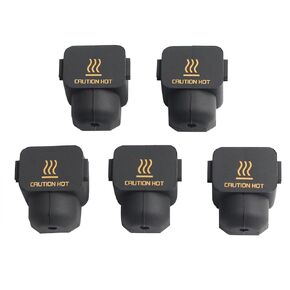 3D Printer Accessories 5Pcs Bambu A1/ A1 Mini Silicone Sock: Avoid Filament Buildup High Temperature Resistance Insulation without Heat Loss BCZAMD