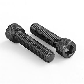 M3-0.5 x 8mm Socket Head Cap Screws Bolts, Class 12.9 Black Alloy Steel, DIN 912, Fully Threaded, 100 PCS