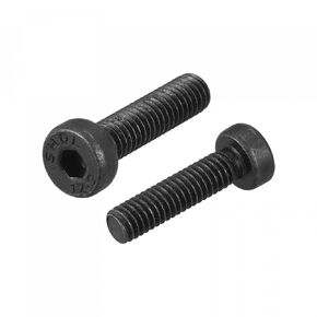 uxcell M4x16mm Hex Socket Thin Head Cap Screw Bolts 12.9 Grade Carbon Steel 20pcs