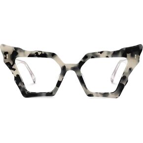 Zeelool Vintage Glasses Frame for Women, Butterfly Eyeglasses with Non-prescription Clear Lens Jeralys ZJGA555269