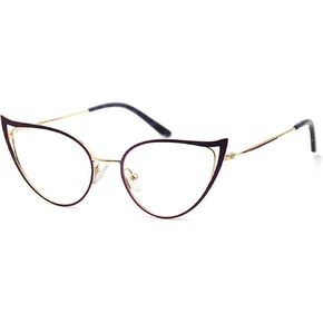 bullabulling Cat Eye Reading Glasses For Women Metal Frame Blue Light Blocking Computer Readers