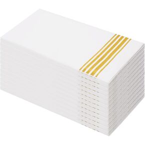 White Paper Napkins Disposable200 Pack Dinner Napkins,Linen Feel Paper Guest Towels Disposable for Bathroom Kitchen Birthday Wedding Party (200 White)