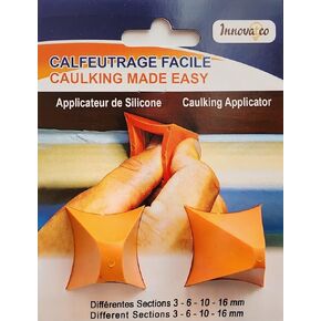Silicone Caulking Tool,Sealant Finishing Tool,Silicone applicator effective sealing tools for Kitchen,Bathroom,Joint,4 different sections 4.6.10.16mm developed and produced by Innovatco in Canada