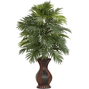 Nearly Natural Areca Palm with Urn Silk Plant