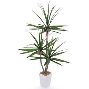 Artificial Agave Tree 3.6ft Faux Agave Plant with 3 Heads in Pot Fake Tree for Indoor Outdoor Home Office Floor Decoration