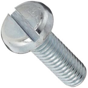 Small Parts Steel Steel Pan Head Machine Screw, Zinc Plated, Meets ASME B18.6.3, Slotted Drive, #2-56 Thread Size, 1/8" Length, Fully Threaded, Imported (Pack of 100)