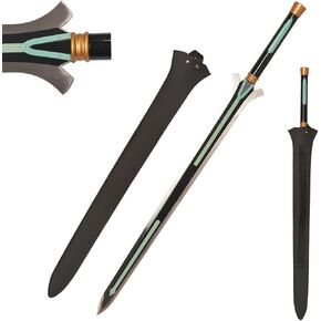 سيف Kirito Elucidator الأسود مقاس 40.6 بوصة من أجل الدعائم التنكرية والهدايا ومجموعة الإصدار 3 in Kuwait