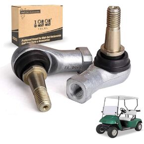 10L0L Golf Cart Ball Joint Kit Tie Rod End Set Compatible with EZGO TXT G&E 2001-up, Thread and Right Thread for Driver and Passenger Side, OEM# 70902G01, 70902G02