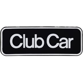 Drive-up Name Plate for Club Car Onward Emblem Silver for Golf Cart-6.42" X 2.24"