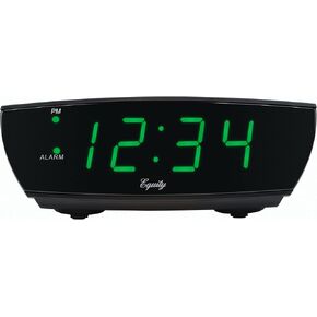 La Crosse Technology Equity 75902 Green LED 0.9 Inch Digital Alarm Clock