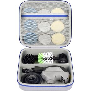 Case for Dremel Versa Power Scrubber Kit Cleaning Tool PC10-07/ PC360-5- Grout Brush- Bathroom Shower Scrub- Kitchen & Bathtub Cleaner Storage Holder for Cleaning Sponge Pads,Spin Scrubber(Box Only)