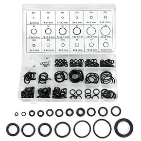 225 Pieces Rubber O Ring Assortment Kit Rubber O Ring Set Metric Rubber O Ring Washer Rubber R-Ring Sealing Gasket Washer Come with Plastic Storage Case Use for Home Automotive General Repair