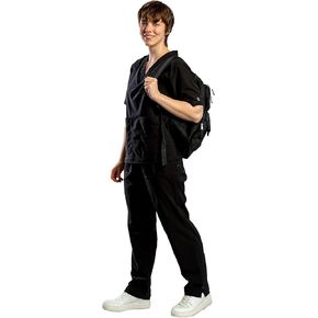 Women's Elastic Waist Stretch Scrub Pants with Four Pockets, Jogger Scrubs for Women Healthcare Professional