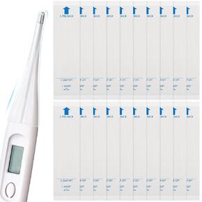Healifty 200Pcs Thermometer Covers for Digital Thermometers, Disposable Probe Covers, Oral Thermometer Sleeves for Oral Ear Recta Thermometer
